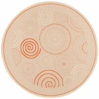 Safavieh CY1906-3201-7R 6 Ft. - 7 In. x 6 Ft. - 7 In. Round- Indoor - Outdoor Courtyard Natur