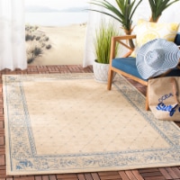 Safavieh CY2326-3101-7R 6 Ft. - 7 In. x 6 Ft. - 7 In. Round- Indoor - Outdoor Courtyard Natur