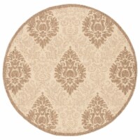 Safavieh CY2714-3001-5R 5 Ft. - 3 In. x 5 Ft. - 3 In. Round- Indoor - Outdoor Courtyard Natur