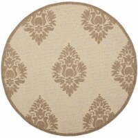 Safavieh CY2714-3001-7R 6 Ft. - 7 In. x 6 Ft. - 7 In. Round- Indoor - Outdoor Courtyard Natur