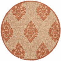 Safavieh CY2714-3201-5R 5 Ft. - 3 In. x 5 Ft. - 3 In. Round- Indoor - Outdoor Courtyard Natur