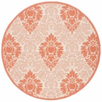 Safavieh CY2714-3201-7R 6 Ft. - 7 In. x 6 Ft. - 7 In. Round- Indoor - Outdoor Courtyard Natur