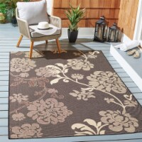 Safavieh CY4027D-4 4 ft. x 5 ft. -7 in. Small Rectangle Indoor-Outdoor Courtyard- Black Natur