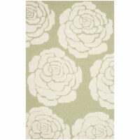 Safavieh CAM782N-5 5 x 8 ft. Cambridge Hand Tufted Medium Rectangle Area Rug, Lime & Ivory