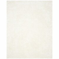 Safavieh MLS431W-10 Malibu Shag Hand Tufted Rectangle Rug, White - 10 x 14 ft.