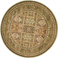 Safavieh LNH217A-8R Lyndhurst 8 ft. x 8 ft. Machine Made Round Rug - Green-Green
