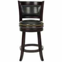 SAFAVIEH Brockway Swivel Counter Stool Cappuccino / Black