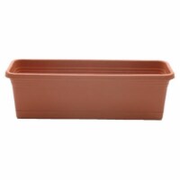 ATT Southern 259810 24 in. Light Terra Cotta Wind Box Planter