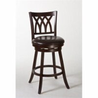 Bowery Hill 31 Swivel Bar Stool in Cherry and Brown