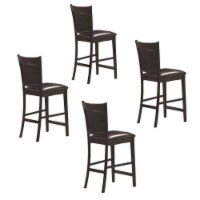 (Set of 4) 24  Counter Stool in Cappuccino