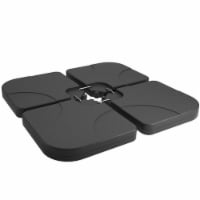 Atlin Designs Heavy Plastic Patio Umbrella Base Weights in Dark Gray