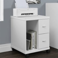 Atlin Designs Computer Printer Stand with Castors in White