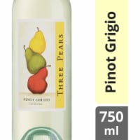 Three Pears Pinot Grigio California White Wine 750 ml Perspective: Main