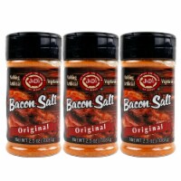 3 Pack J&D's Original Bacon Salt All Natural Bacon Flavored Seasoning Spice Rub