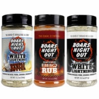 Boars Night Out Bbq Rub Pack Original White Lighting and Double Garlic Butter