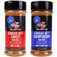 Three Little Pigs Kansas City Sweet Bbq Rub & KC Championship Dry Rub Seasonings