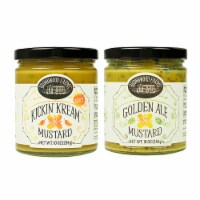 Brownwood Farms Kickin Kream & Whole Grain Mustard Spread or Dip Pair 10 oz