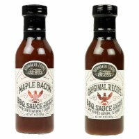 Brownwood Farms Original & Maple Bacon BBQ Sauce Bundle Gluten Free 14oz Bottles