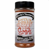 Heavy Smoke White Label BBQ Rub and Seasoning 11 Oz Bottle For Pork Ribs Chicken