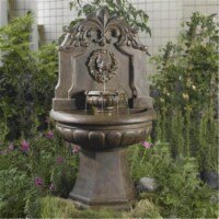 Fountain Cellar FCL018 Copper Lion Head Outdoor-Indoor Fountain