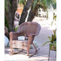 Jeco W00205R-C Rocker Wicker Chair, Honey