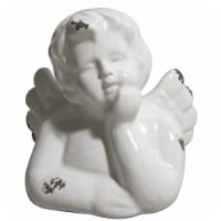 Jeco HD-HASF001 Ceramic Cherub Statue, White