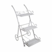 Jeco ODPS007 Orchies 3-Tiered Round Metal Plant Stand