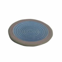 Jeco HD-HA078 Ceramic Plate, Bule & Brown