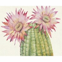 Jeco HD-WD087 19.7 in. Printing Canvas Art, Pink & Green