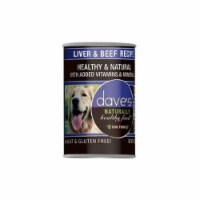 Daves Pet Food 33011250 Dog Naturally Healthy Liver Beef Food, 13 oz - Pack of 12
