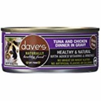 Daves Pet Food 33011284 Tuna &Chicken Dinner in Gravy Can Cat Food, 5.5 oz - Pack of 24