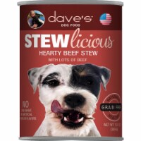 Daves Pet Food 33011694 Dog Grain Free Stewlicious Meaty Beef Stew, 13.2 oz - Pack of 12
