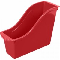 Storex STX71109U06C Small Book Bin, Red