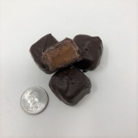 Gourmet Sugar Free Vanilla Caramels Dark Chocolate Candy 1 pound
