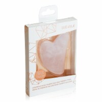 Zoe Ayla® Luxurious Rose Quartz Gua Sha Therapy Tool Perspective: Main