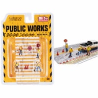 Public Works  7 piece Diecast Set (4 Figurines and 3 Accessories) for 1/64