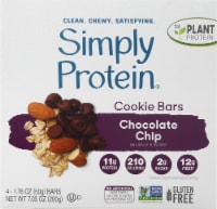 Simply Protein® Gluten Free Chocolate Chip Baked Cookie Bars Perspective: Main
