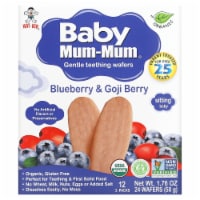 Baby Mum-Mum Organic Blueberry & Goji Rice Rusks - 6 Boxes