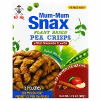 Mum-Mum Snax Pea Crisps Apple Cinnamon - 6 Boxes