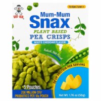 Mum-Mum Snax Pea Crisps White Cheddar - 6 Boxes