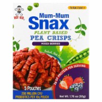 Mum-Mum Snax Pea Crisps Mixed Berries - 6 Boxes