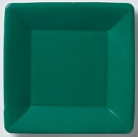 Boston International Square Paper Plates - Dark Green Perspective: Main