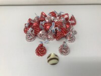 Hershey's Hugs Hershey Kisses 5 pounds Red and Silver Foil Hershey Hugs