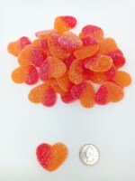 Gummi Peach Hearts 4.4 pounds Gummy Valentine Candy