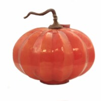 Fall Pumpkin/Gourd Glass Glass Thanksgiving 241283 Br Orange
