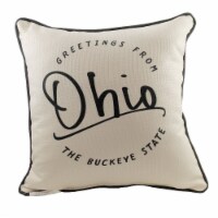 Home Decor Greetings From State Fabric Travel Souvenir Trip Ste0054 Ohio