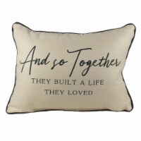 Home Decor And So Together Pillow Fabric Anniversary Love Txt0708