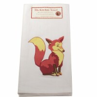 Decorative Towel Clever Fox 50'S Kitchen 100% Cotton Vl99