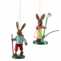 Holiday Ornament Vintage Easter Bunny Couple Easter Ro2082.2216