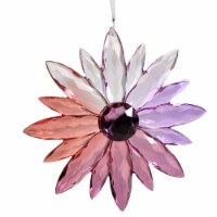 Crystal Expressions Acrylic Flower Spring Faceted Suncatcher Acry580 Pink